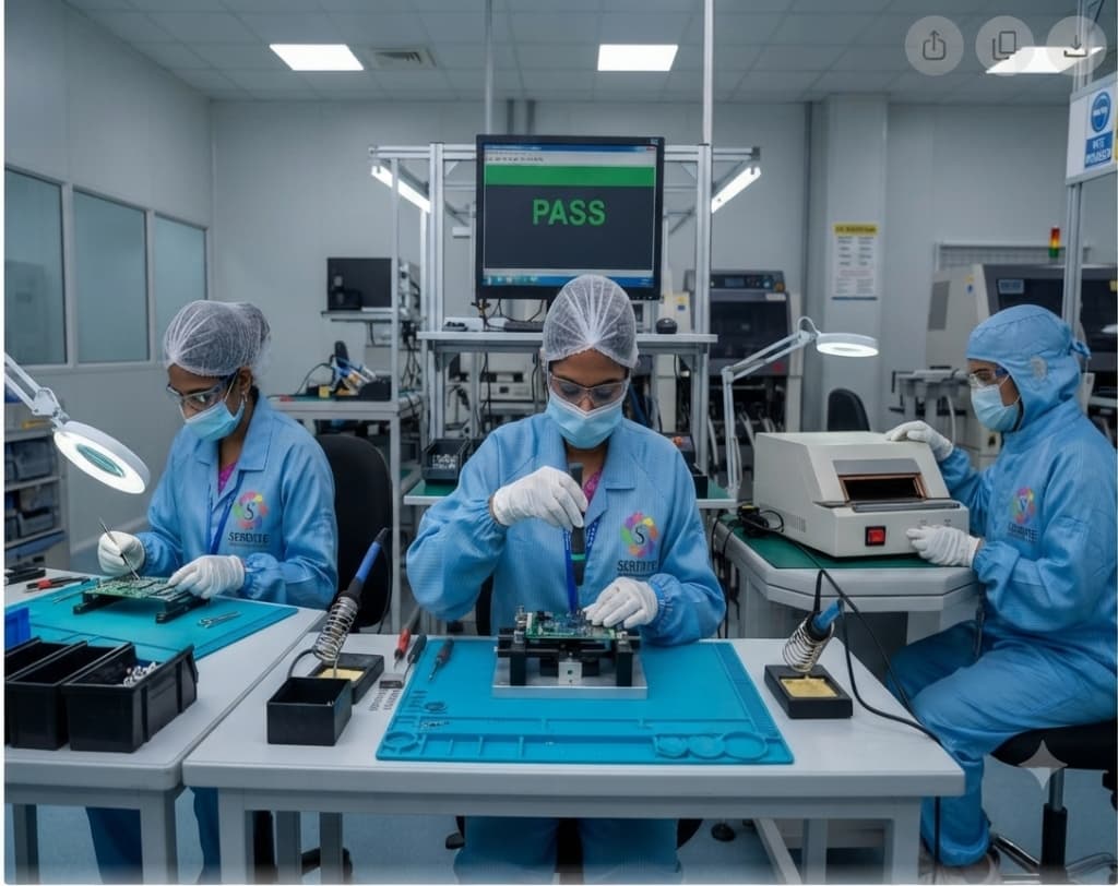 PCB Assembly Line Workers